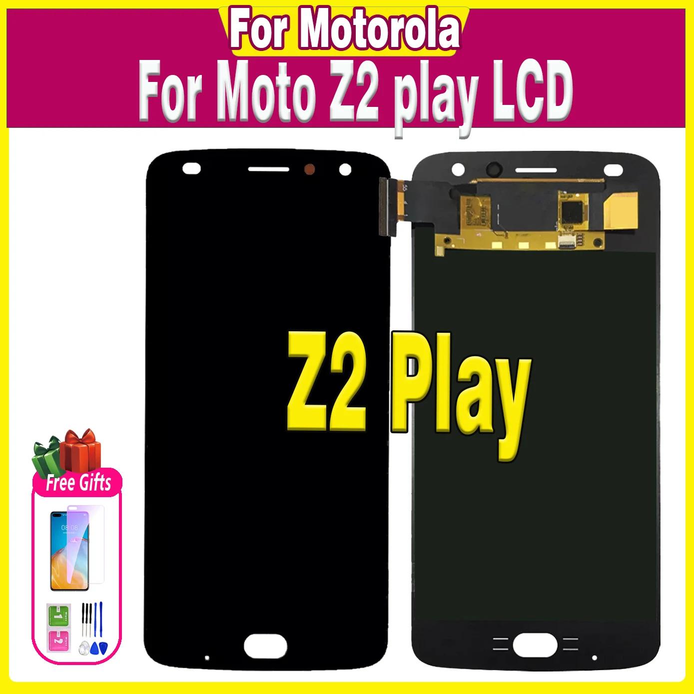 LCD ÷ ġ ũ XT1710-02 XT1710-06 ü , 100% ׽Ʈ Ϸ, 5.5 ġ AMOLED , Motorola Moto Z2 Play